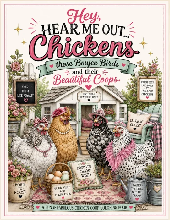 Hey, Hear Me Out.... Chickens: Those Boujee Birds and their Beautiful Coops — front cover