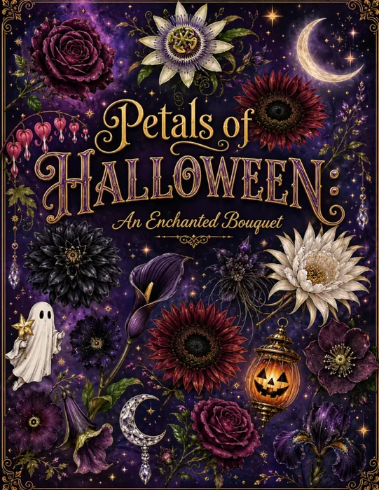 Petals Of Halloween: An Enchanted Bouquet — front cover