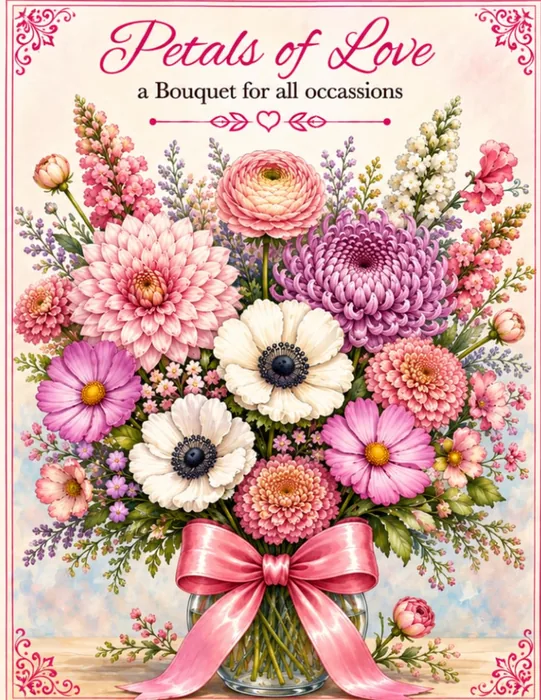 Petals of Love: A Bouquet for all occasions — front cover