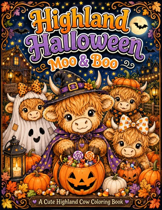 Highland Halloween: Moo & Boo — front cover