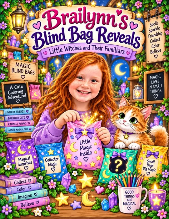 Brailynn's Blind Bag Reveals: Witches and their Familiars — front cover