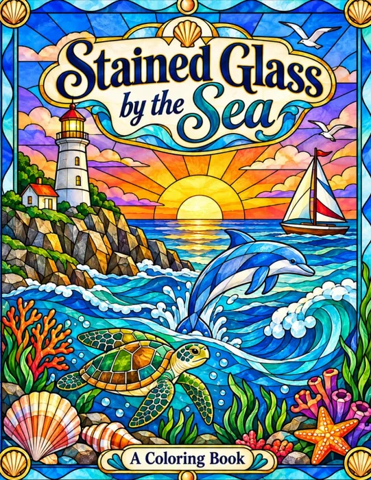 Stained Glass By The Sea — front cover