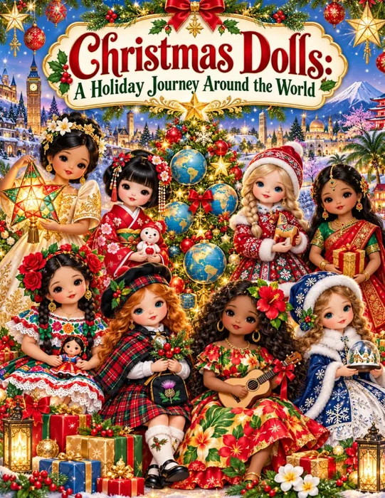 Christmas Dolls: A Holiday Journey Around the World — front cover