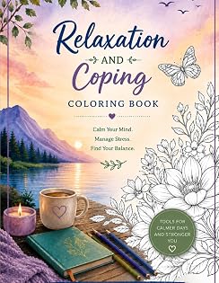 Relaxation and Coping: Coloring Book cover