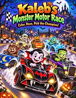 s Kaleb’s Monster Motor Race Color. Race. Pick the Champion! cover